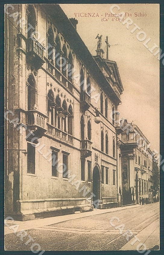 Vicenza Città Palazzo da Schio cartolina JK7244 – fronte