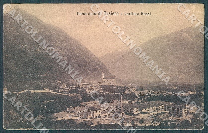 Vicenza Arsiero Cartiera Rossi PIEGATA cartolina JK7245 – fronte