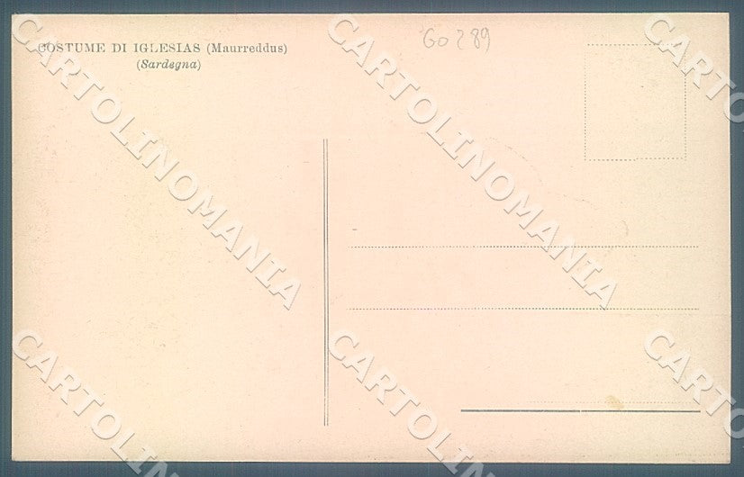 Cagliari Carbonia Iglesias Maurreddus Costumi cartolina JK7247 – retro