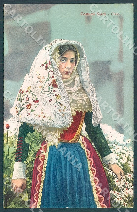 Sassari Osilo Costumi Alterocca cartolina JK7248 – fronte