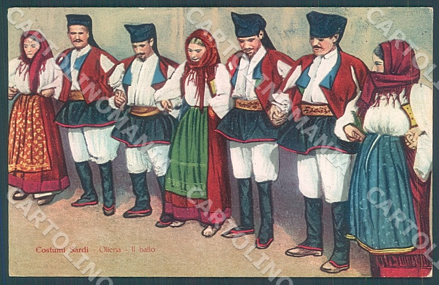 Nuoro Oliena Costumi Alterocca cartolina JK7249 – fronte