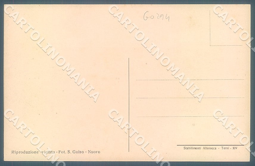Nuoro Oliena Costumi Alterocca cartolina JK7251 – retro