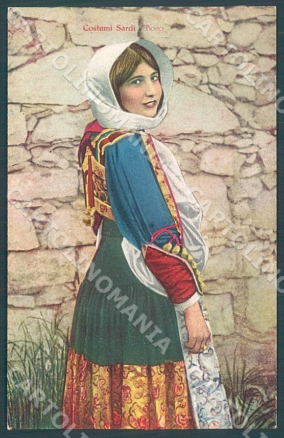 Sassari Bono Costumi Alterocca cartolina JK7252 – fronte