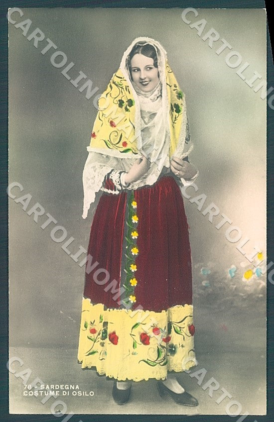 Sassari Osilo Costume Foto cartolina JK7255 – fronte
