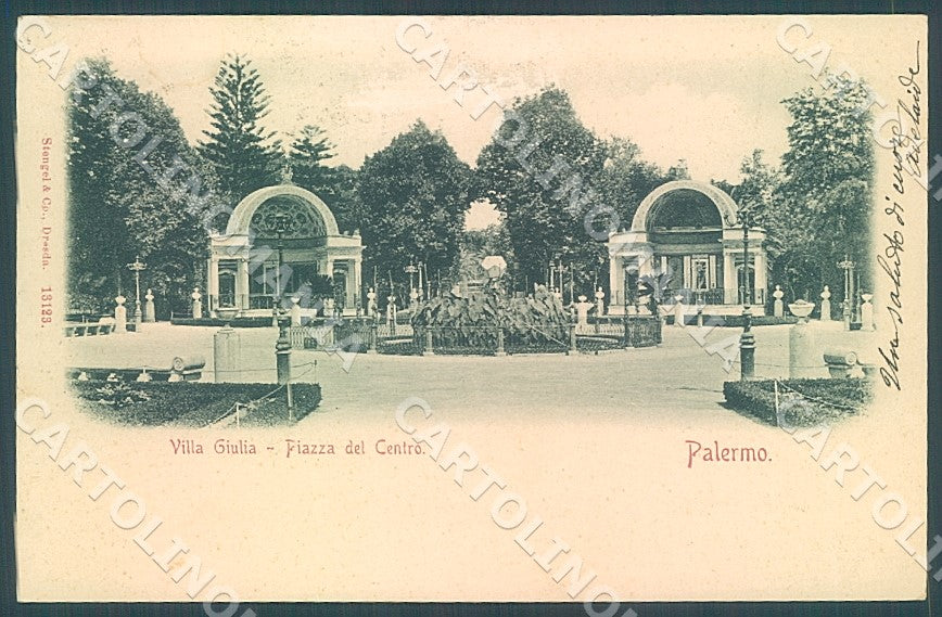 Palermo Città Piazza del Centro ABRASA Stengel 13123 cartolina JK7256 – fronte