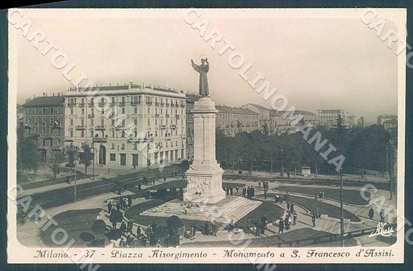 Milano Città Monumento San Francesco Assisi Foto cartolina JK7257 – fronte