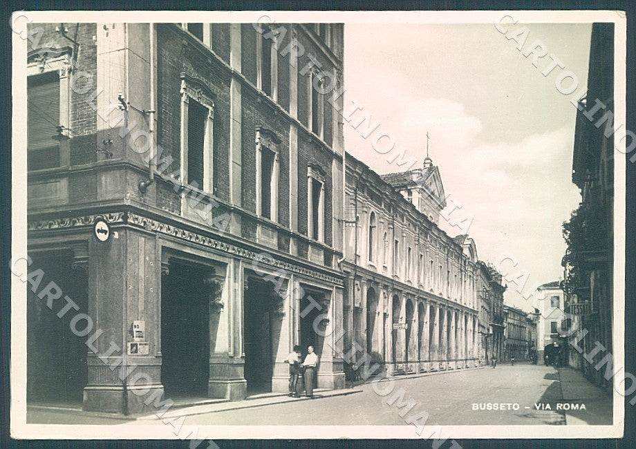 Parma Busseto Via Roma Foto FG cartolina JK7258 – fronte