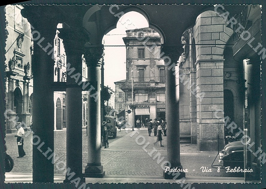 Padova Città Via 8 Febbraio Foto FG cartolina JK7265 – fronte