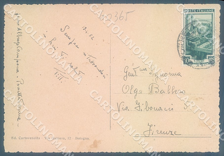 Bologna Porretta Terme Laghetto FG cartolina JK7266 – retro