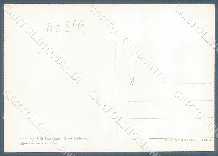Salerno Sapri Spigolatrice Foto FG cartolina JK7271 – retro