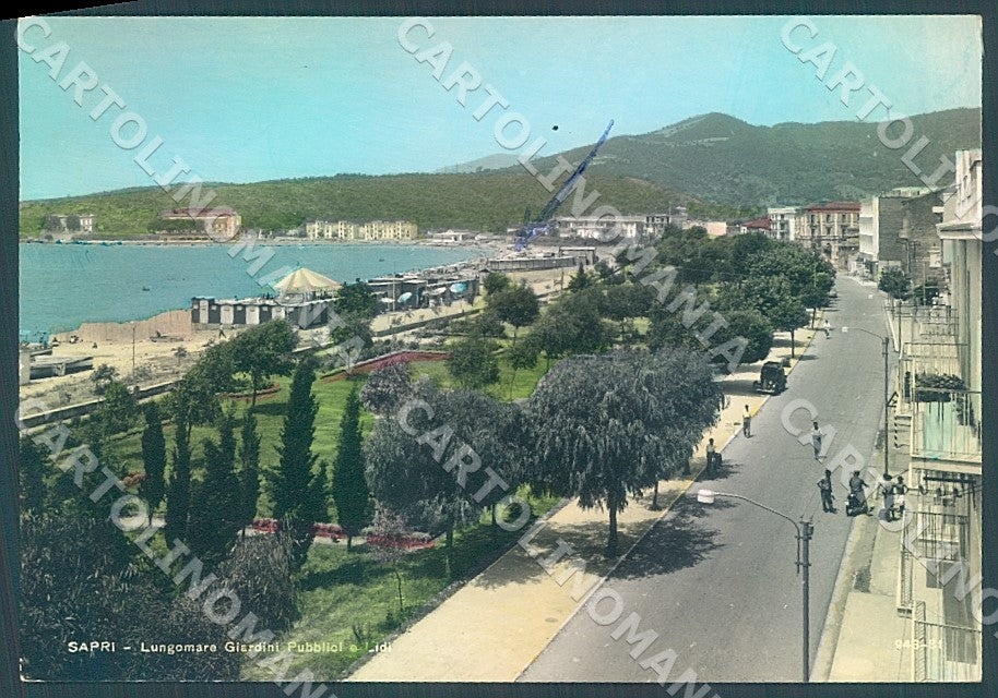Salerno Sapri Lungomare Giardini Pubblici Foto FG cartolina JK7272 – fronte