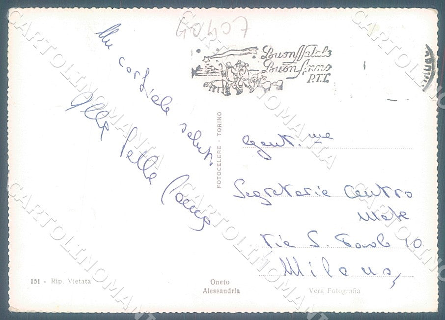 Alessandria Città Piscina Comunale Foto FG cartolina JK7275 – retro