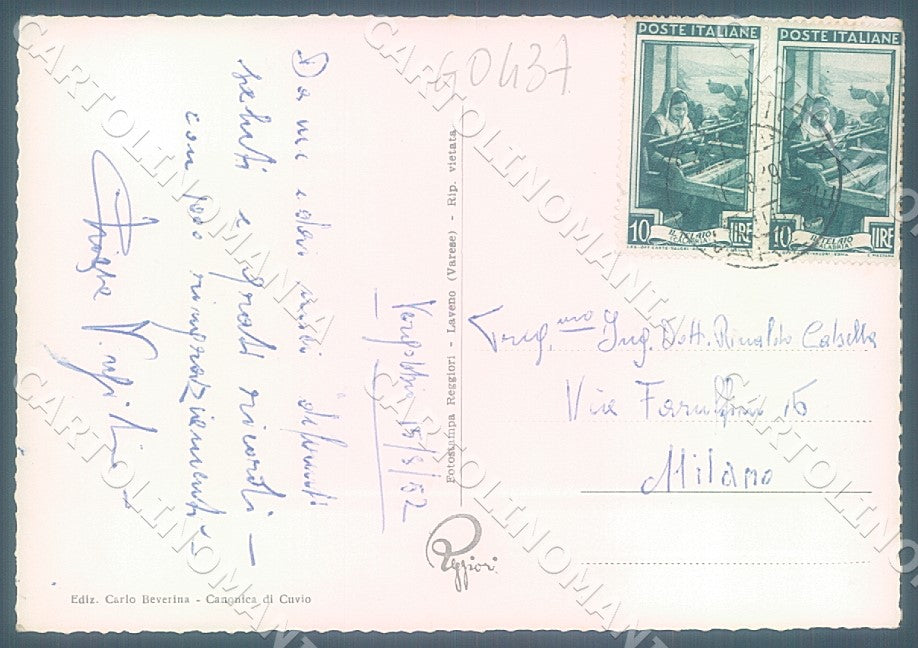 Varese Vergobbio Foto FG cartolina JK7287 – retro