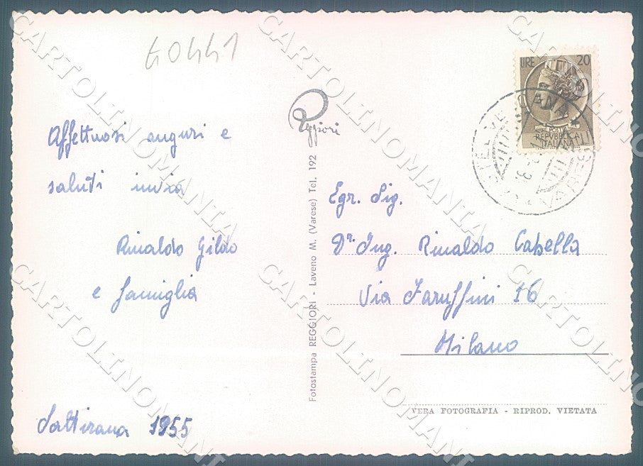 Varese Portovaltravaglia Foto FG cartolina JK7288 – retro