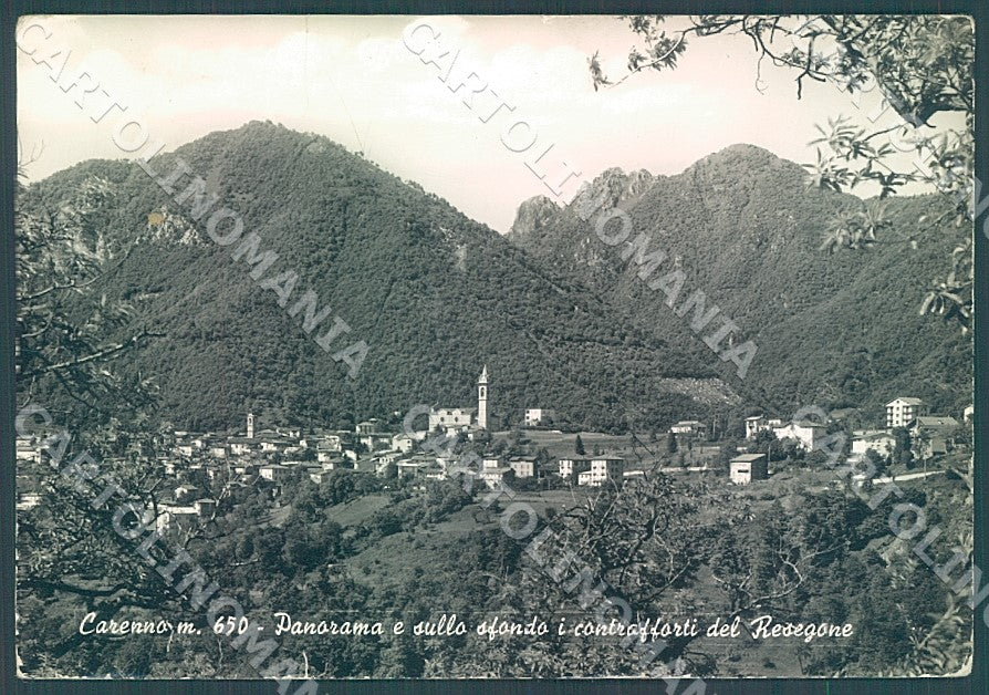 Lecco Carenno PIEGATA Foto FG cartolina JK7291 – fronte
