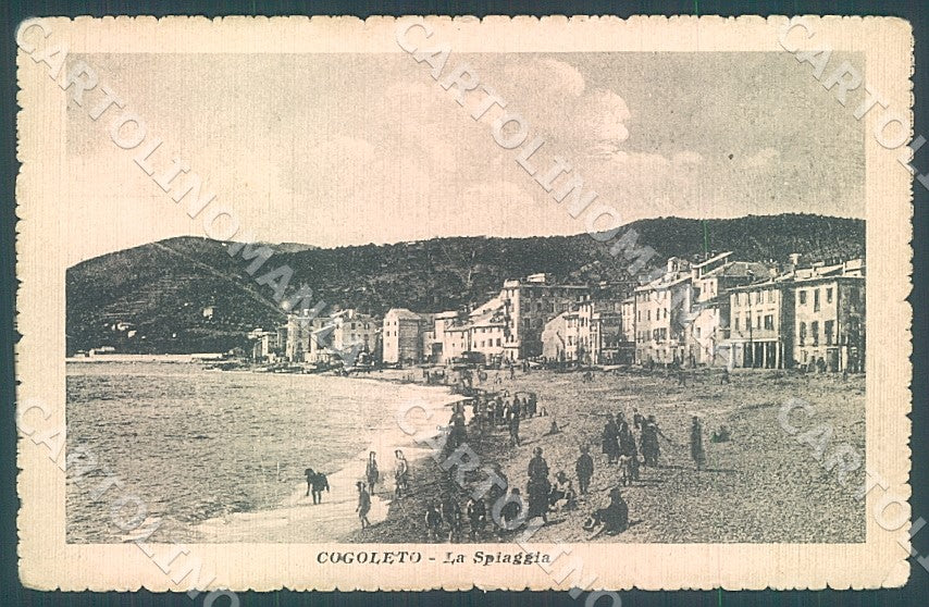 Genova Cogoleto Spiaggia cartolina JK7311 – fronte