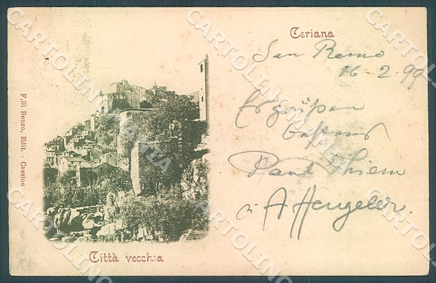 Imperia Ceriana Città Vecchia cartolina JK7312 – fronte