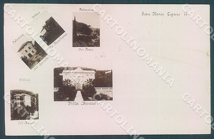 Genova San Ilario Villa Bruzzo Foto cartolina JK7314 – fronte