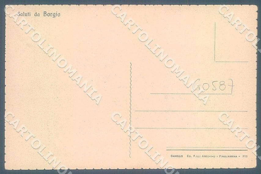 Savona Borgio Panorama cartolina JK7315 – retro