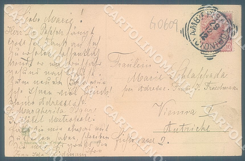 Genova Santa Margherita Ligure Via Sella Modiano 13662 cartolina JK7320 – retro