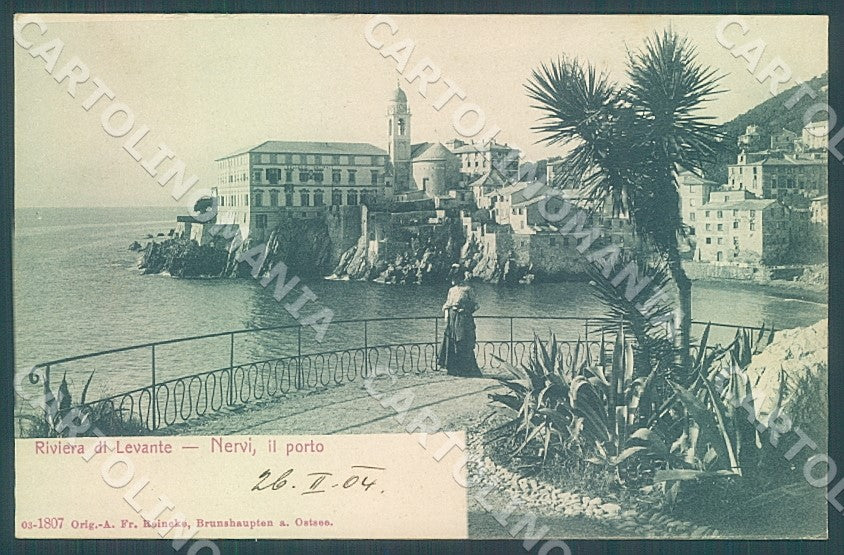 Genova Nervi Porto cartolina JK7339 – fronte