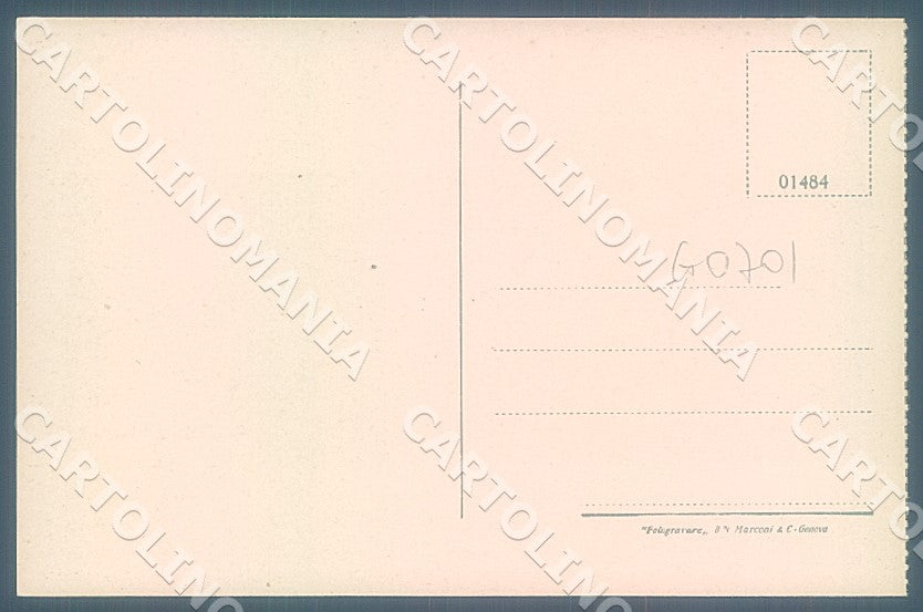 Genova Rapallo Villa Lagomaggiore cartolina JK7346 – retro