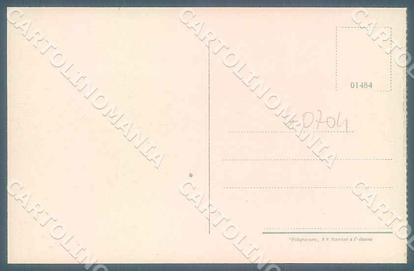 Genova Rapallo Lungomare cartolina JK7347 – retro