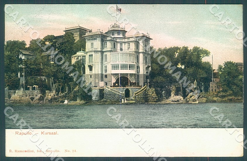 Genova Rapallo Kursaal Hotel cartolina JK7351 – fronte