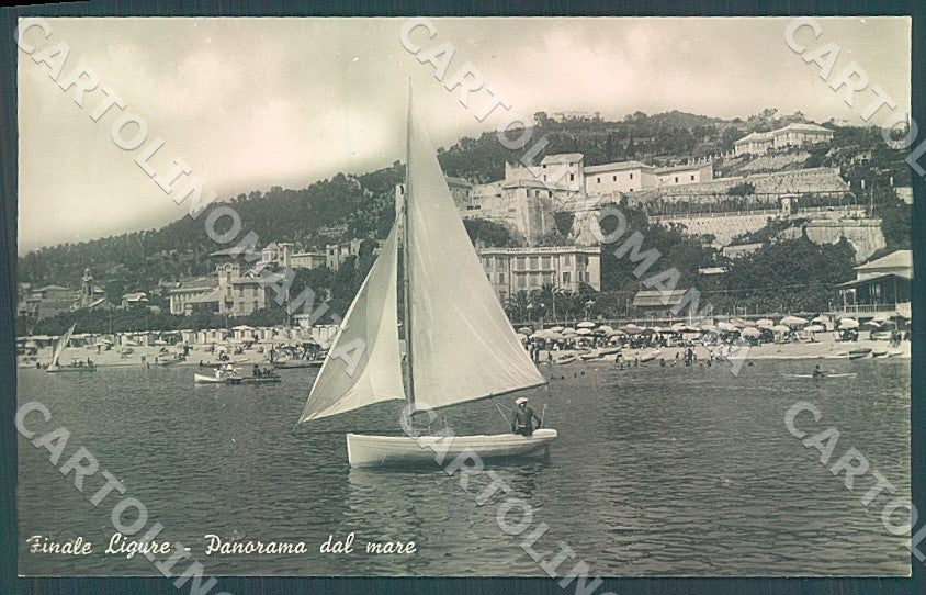 Savona Finale Ligure Barca a Vela Foto cartolina JK7356 – fronte