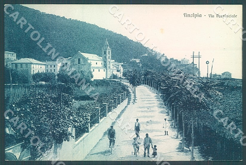 Savona Finale Ligure Finalpia Via Provinciale cartolina JK7359 – fronte