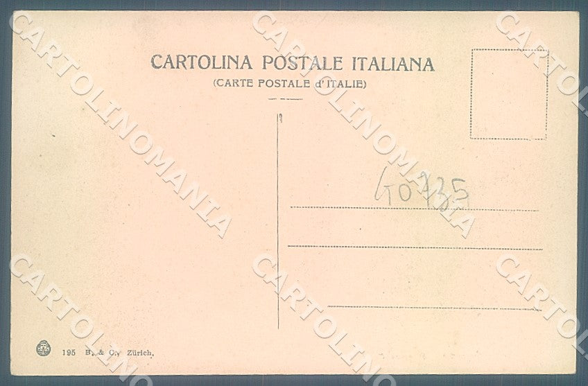 Genova Città Stazione Imbarco Carabinieri Brunner 195 cartolina JK7360 – retro