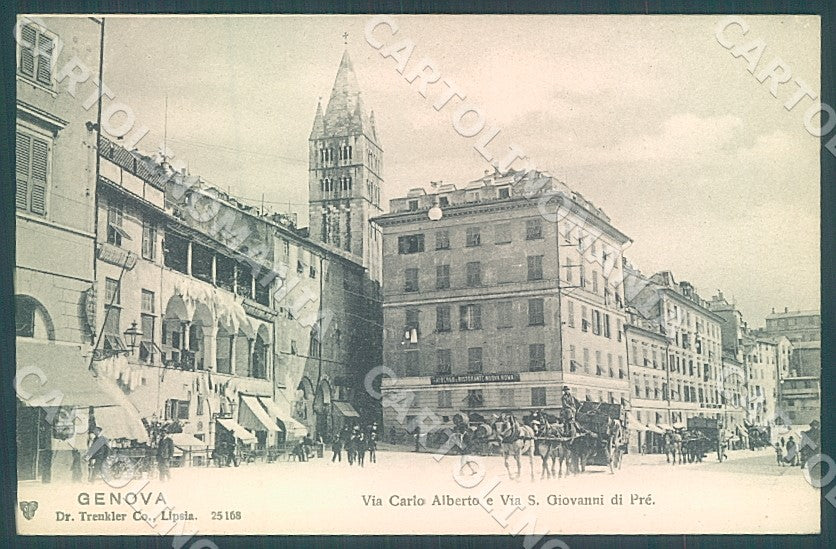Genova Città Via Carlo Alberto Trenkler 25168 cartolina JK7363 – fronte