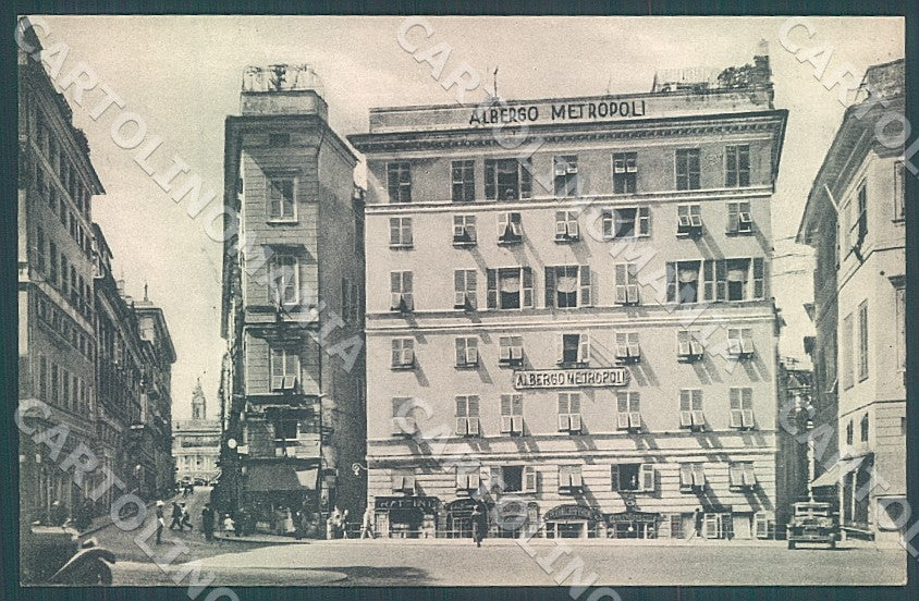Genova Città Albergo Metropoli Brunner 30-401 cartolina JK7365 – fronte