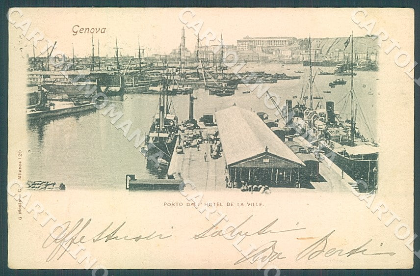 Genova Città Porto Modiano 120 cartolina JK7370 – fronte