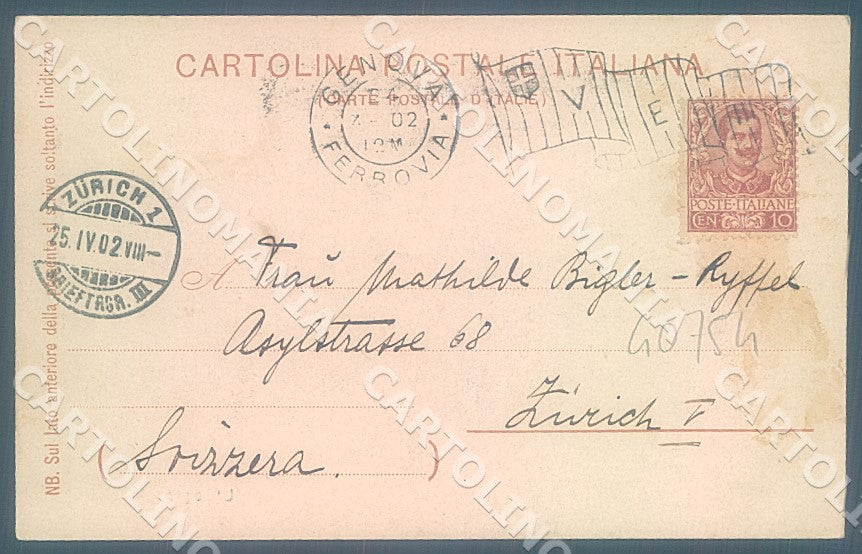 Genova Città Acquasola cartolina JK7373 – retro