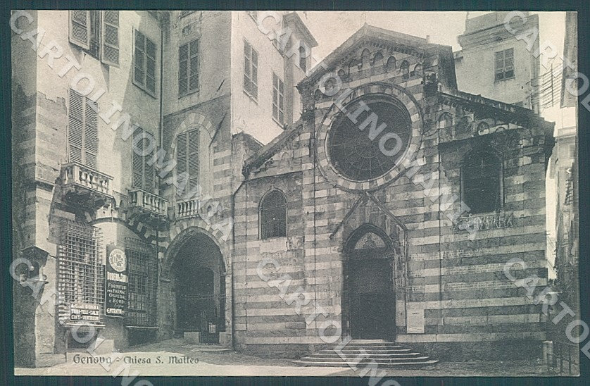 Genova Città Chiesa San Matteo cartolina JK7374 – fronte