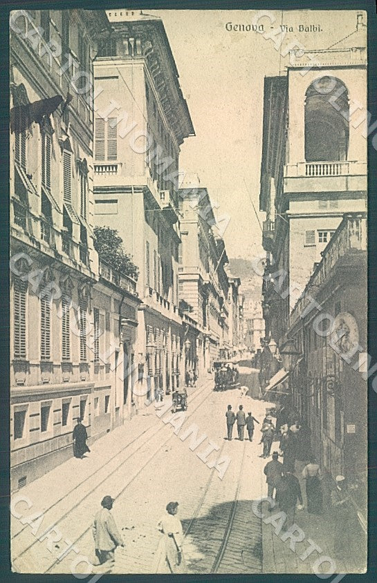 Genova Città Via Balbi cartolina JK7376 – fronte