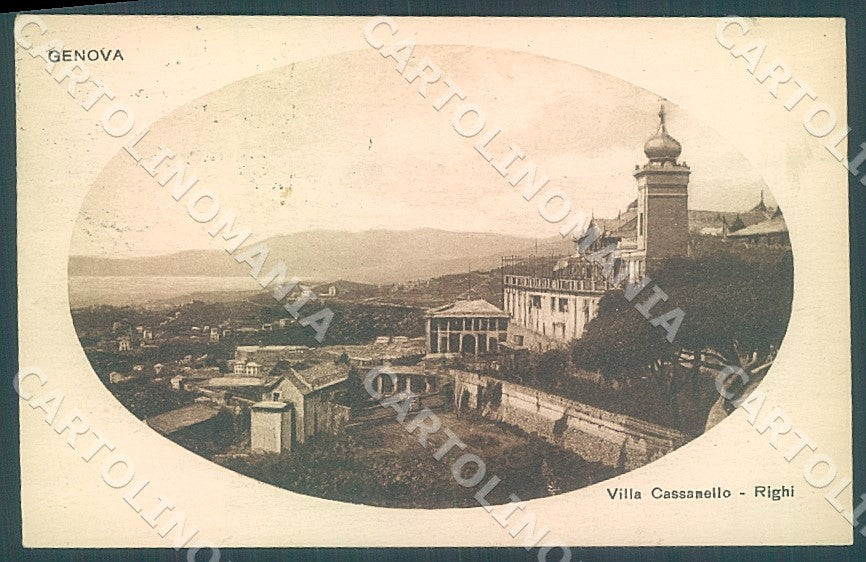 Genova Città Villa Cassanello cartolina JK7378 – fronte