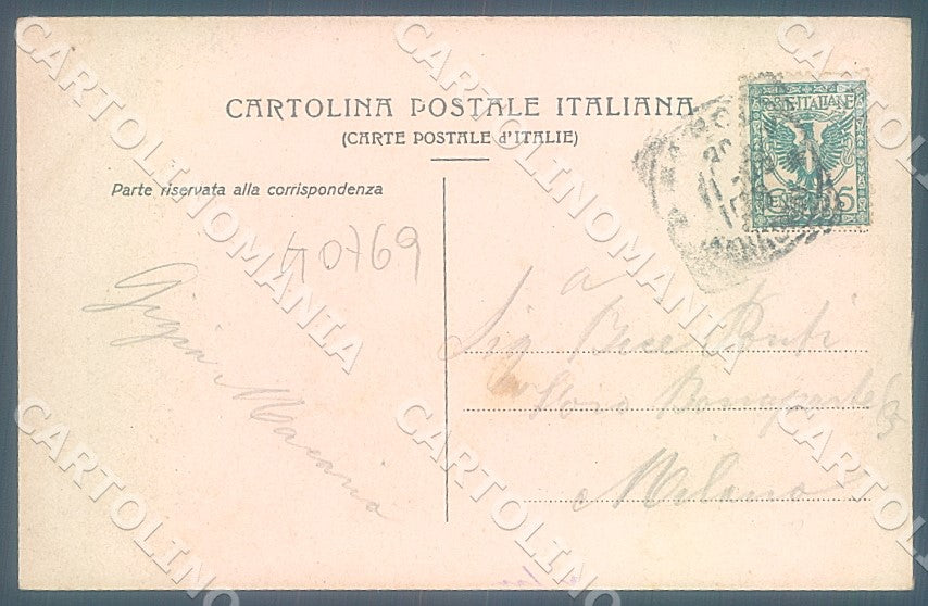 Genova Città Molo Vecchio cartolina JK7382 – retro
