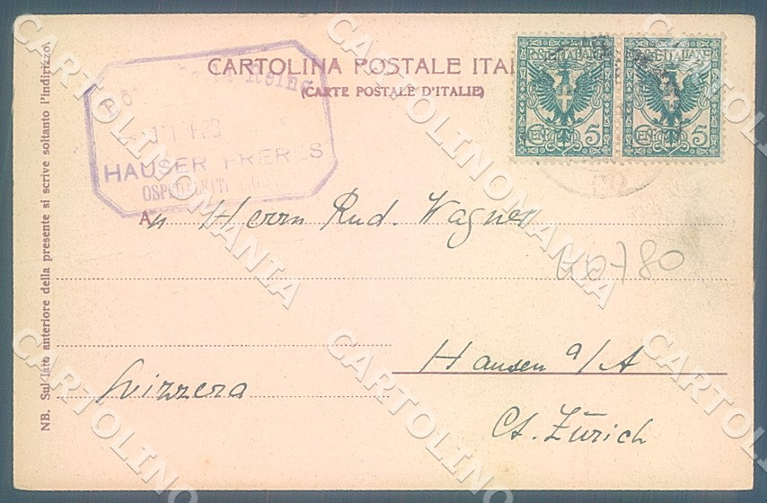 Genova Pegli PIEGATA cartolina JK7390 – retro
