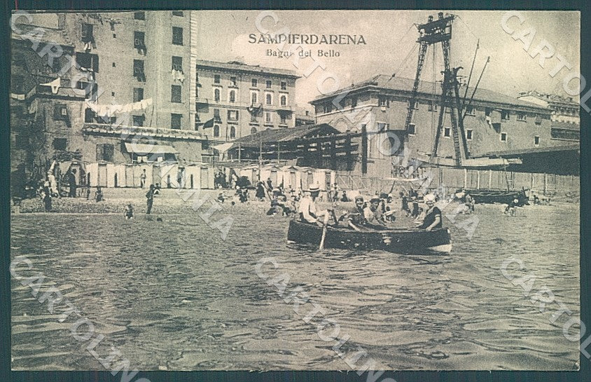 Genova Sampierdarena Bagni del Bello cartolina JK7396 – fronte