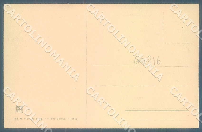 Genova Città Monnumento Colombo Auto cartolina JK7400 – retro