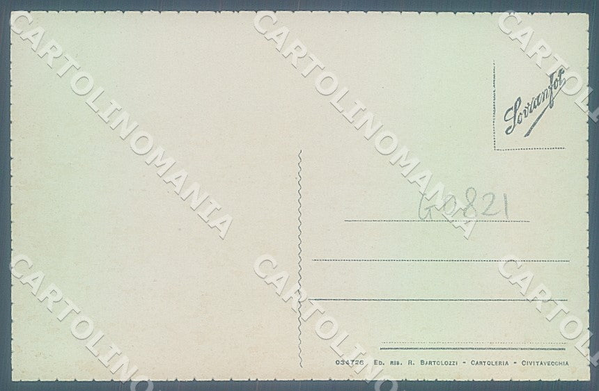 Roma Civitavecchia cartolina JK7402 – retro