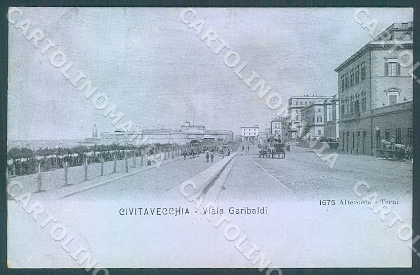 Roma Civitavecchia Alterocca 1675 Viale Garibaldi cartolina JK7407 – fronte