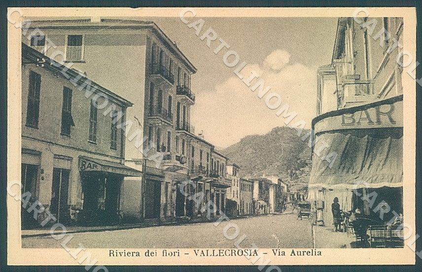 Imperia Vallecrosia Via Aurelia cartolina JK7411 – fronte