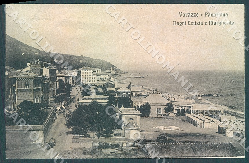 Savona Varazze Bagni Letizia Margherita cartolina JK7417 – fronte