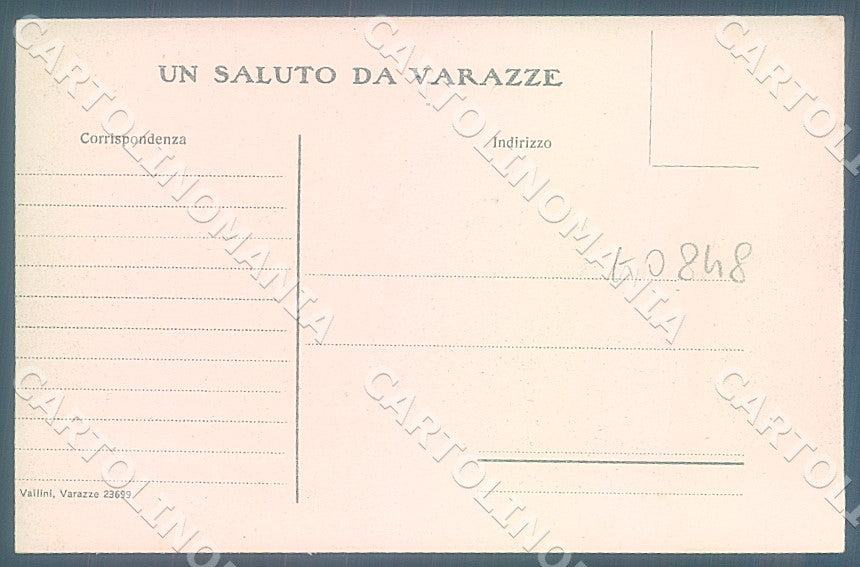 Savona Varazze Bagni Letizia Margherita cartolina JK7417 – retro