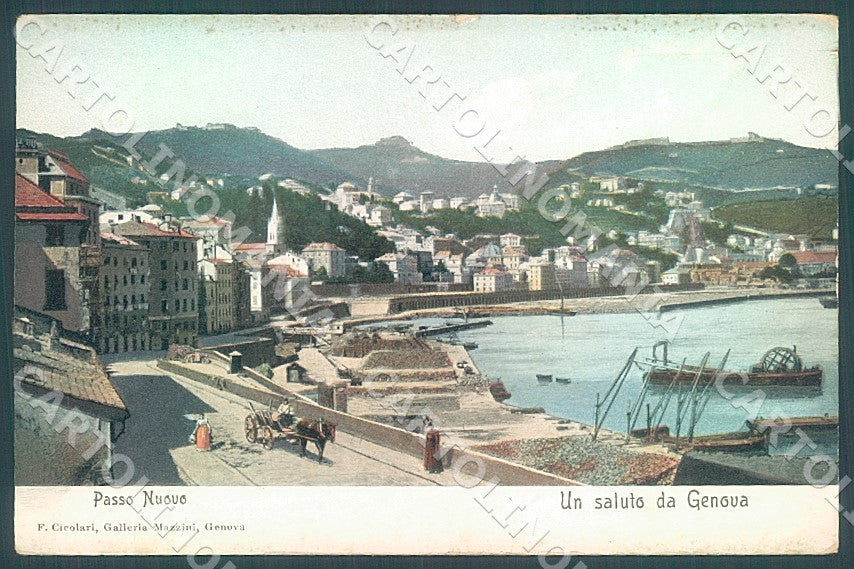 Genova Città Passo Nuovo cartolina JK7419 – fronte