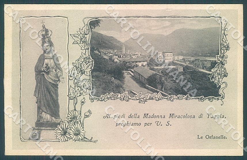Imperia Taggia Madonna Miracolosa Orfanostrofio Femminile cartolina JK7428 – fronte