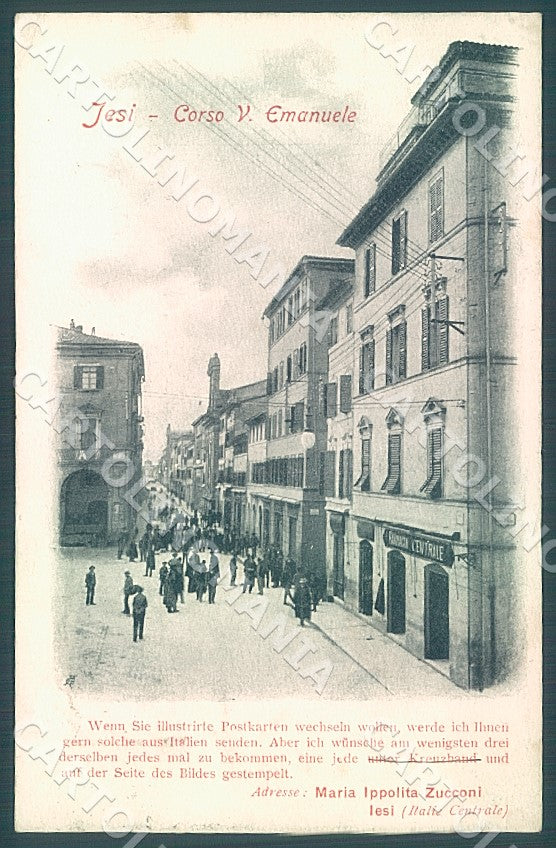 Ancona Iesi Corso Vittorio Emanuele Farmacia cartolina JK7429 – fronte